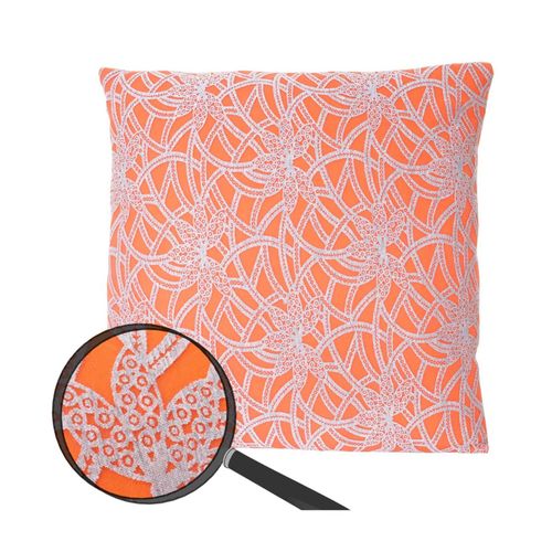 4057651157337 - Zierkissen Barock Sofakissen Deko-Kissen mit Füllung orange 45x45cm