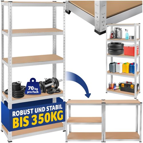 4061173256355 - tectake® Schwerlastregal in verschiedenen Ausführungen belastbare höhenverstellbare MDF-Böden schnelle Montage 4061173256355 - tectake® Schwerlastregal in verschiedenen Ausführungen belastbare höhenverstellbare MDF-Böden schnelle Montage