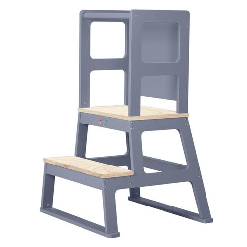 4260595753743 - Lernturm aus Holz - Mit Tafel in Grau 4260595753743 - Lernturm aus Holz - Mit Tafel in Grau