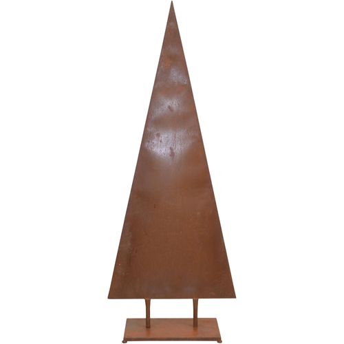 4046884063805 - Dekobaum HOFMANN LIVING AND MORE Weihnachtsbaum Weihnachtsdeko aussen Dekofiguren Gr B H T 45 cm x 108 cm x 23 cm braun (rostbraun) Dekoweihnachtsbäume Dekofiguren aus Metall mit rostiger Oberfläche