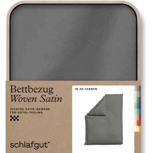 4007399470182 - Bettbezug SCHLAFGUT Woven Satin Bettbezüge Gr B L 155 cm x 220 cm Mako-Satin grau (grey mid) besonders dicht gewebt Mix & Match passender Kissenbezug erhältlich 4007399470182 - Bettbezug SCHLAFGUT Woven Satin Bettbezüge Gr B L 155 cm x 220 cm Mako-Satin grau (grey mid) besonders dicht gewebt Mix & Match passender Kissenbezug erhältlich