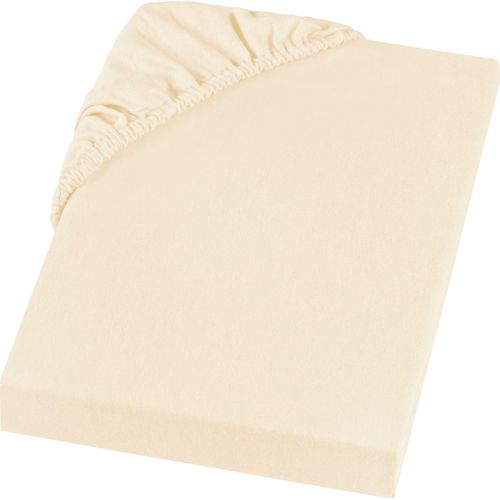 4038473042377 - Spannbettlaken REFIBRA Feinbiber Laken Gr B L 180 cm x 200 cm 1 St Feinbiber 180 x 200 cm 23 cm-25 cm-27 cm-28 cm beige (creme) aus bis zu 60% recycelten Fasern
