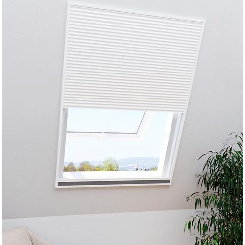 9003117043350 - WINDHAGER Insektenschutz-Rollo für Dachfenster 2in1 EXPERT Rollos mit Plissee BxH 110x160 cm Gr 160 cm 110 cm grau (anthrazit) Rollos