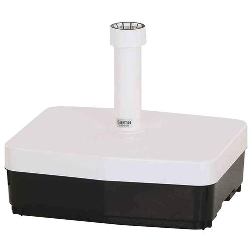 4019111009884 - Kunststoffschirmständer SIENA GARDEN weiß B41cm H16cm T49cm Kunststoff Schirmhalterungen 45 kg Kunststoffrohr 19-54 mm mit Rollen füllbar mit Sand 4019111009884 - Kunststoffschirmständer SIENA GARDEN weiß B41cm H16cm T49cm Kunststoff Schirmhalterungen 45 kg Kunststoffrohr 19-54 mm mit Rollen füllbar mit Sand