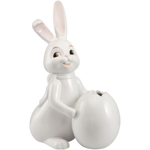 4005169333682 - Sammelfigur GOEBEL Hase Snow White Little Spring Dekofiguren Gr B H T 14 cm x 30 cm x 225 cm Hase mit Vase weiß Sammlerfiguren Dekofiguren mit Vase Höhe ca 30 cm