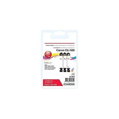 8717868125319 - CLI-526 Kompatibel Canon Tintenpatrone 3 Farbig Multipack 3 Stück