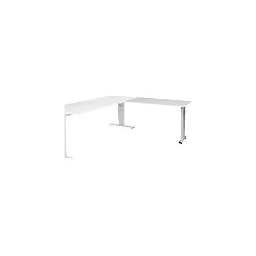 8719756007875 - Linesto Plus Höhenverstellbar Schreibtisch-Erweiterung Rechteckig Weiß T-Fuß 1200 (B) x 600 (T) x 655 (H) mm Melamin 8719756007875 - Linesto Plus Höhenverstellbar Schreibtisch-Erweiterung Rechteckig Weiß T-Fuß 1200 (B) x 600 (T) x 655 (H) mm Melamin