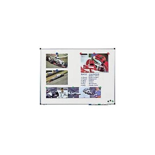 8713797000079 - Premium Plus Whiteboard Wandmontiert Magnetisch Emaille Einseitig 120 (B) x 90 (H) cm