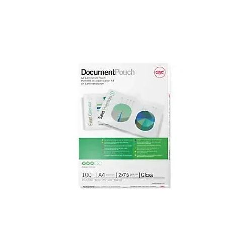 0033816028654 - Document Laminierfolien DIN A4 Glänzend 75 Mikron (2 x 75) Transparent 100 Stück