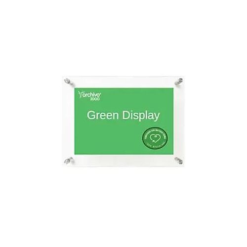 8429368001061 - Archivo 2000 Wanddisplay DIN A4 Wandmontage 33 (B) x 35 (T) x 14 (H) cm Transparent