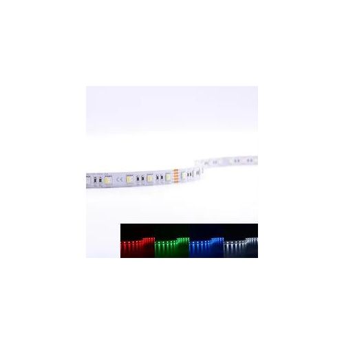 4260385821805 - Strip 24V LED Streifen 5M 12W m 60LED m 12mm Farbwechsel - Lichtfarbe RGB+6000K