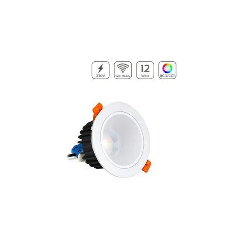 4063592027257 - MiBoxer RGB+CCT LED Einbaustrahler Reflector rund weiss 12W Ø114mm 24GHz WiFi r