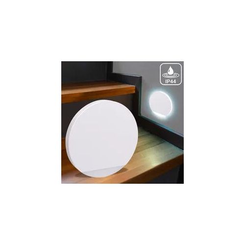 4063592022542 - LED Treppenleuchte IP44 rund weiß - Lichtfarbe Kaltweiß 15W - Lichtaustritt O 4063592022542 - LED Treppenleuchte IP44 rund weiß - Lichtfarbe Kaltweiß 15W - Lichtaustritt O