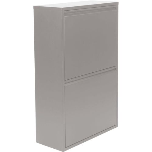 8712077114185 - Mülltrennsystem GIGI 4 grau (silky taupe) B60cm H92cm T25cm Stahl Mülleimer Stahl-Abfalltrennsystem mit 4x 185-Liter-Inneneimern 8712077114185 - Mülltrennsystem GIGI 4 grau (silky taupe) B60cm H92cm T25cm Stahl Mülleimer Stahl-Abfalltrennsystem mit 4x 185-Liter-Inneneimern