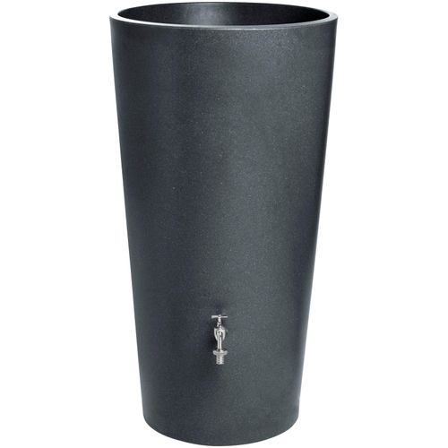 5905197571690 - Regenwassertank Flower grau (anthrazit) H110cm Ø60cm Kunststoff Regentonnen 5905197571690 - Regenwassertank Flower grau (anthrazit) H110cm Ø60cm Kunststoff Regentonnen