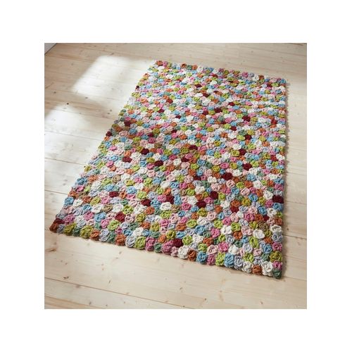 8901147233516 - Teppich HEINE HOME Teppiche Gr B L 60 cm x 90 cm 10 mm 1 St bunt (ecru bunt) Schurwollteppiche