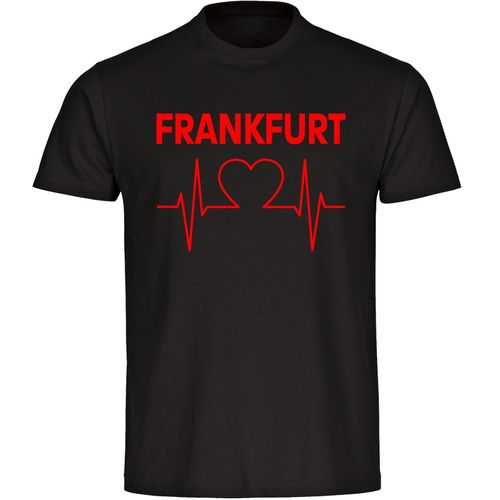 4068859106270 - multifanshop Kinder T-Shirt - Frankfurt - Herzschlag - Druck rot - Kind