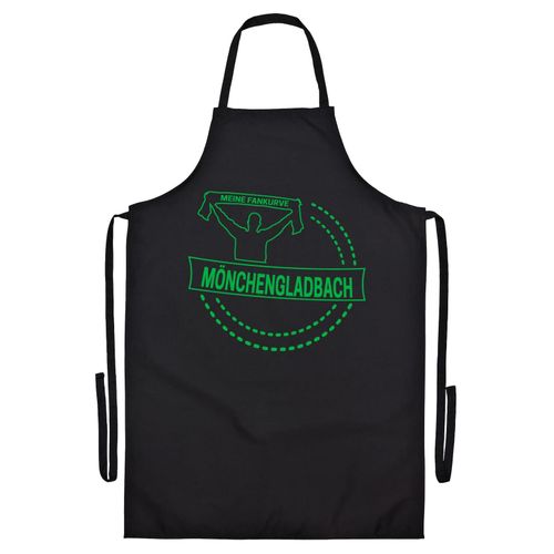 4068859179731 - multifanshop Grillschürze - Mönchengladbach - Meine Fankurve - Druck grün - Schürze