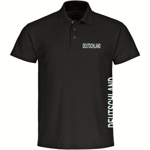4068859271442 - multifanshop Poloshirt - Deutschland - Brust & Seite - Druck weiß - Polo