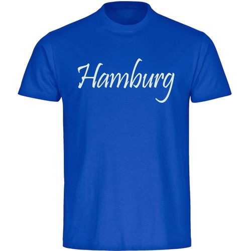 4068859007904 - multifanshop Herren T-Shirt - Hamburg - Schriftzug - Druck weiß - Männer
