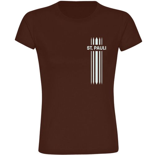 4068859194529 - multifanshop Damen T-Shirt - St Pauli - Streifen - Druck weiß - Frauen 4068859194529 - multifanshop Damen T-Shirt - St Pauli - Streifen - Druck weiß - Frauen