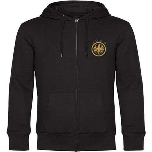 4068859407551 - multifanshop Kapuzen Sweatshirt Jacke - Deutschland - Adler Retro Gold - Druck gold metallic - Sweat 4068859407551 - multifanshop Kapuzen Sweatshirt Jacke - Deutschland - Adler Retro Gold - Druck gold metallic - Sweat