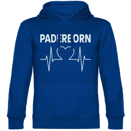 4068859041595 - multifanshop Kapuzen Sweatshirt - Paderborn - Herzschlag - Druck weiß - Hoodie