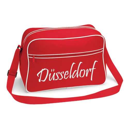 4068859157906 - multifanshop Retrotasche - Düsseldorf - Schriftzug - Druck weiß - Tasche 4068859157906 - multifanshop Retrotasche - Düsseldorf - Schriftzug - Druck weiß - Tasche