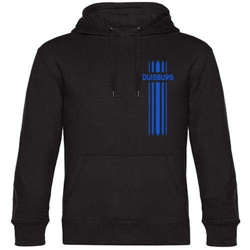4068859046279 - multifanshop Kapuzen Sweatshirt - Duisburg - Streifen - Druck blau - Hoodie 4068859046279 - multifanshop Kapuzen Sweatshirt - Duisburg - Streifen - Druck blau - Hoodie