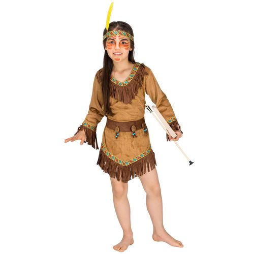 4260505441975 - tectake® Mädchenkostüm Indianerin Shania