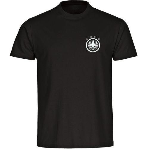 4068859346782 - multifanshop Herren T-Shirt - Germany - Adler Retro - Druck weiß - Männer