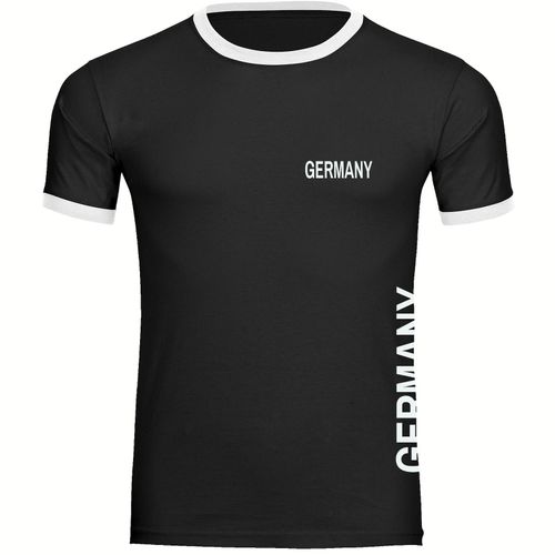 4068859366483 - multifanshop Kontrast T-Shirt - Germany - Brust & Seite - Druck weiß - Männer