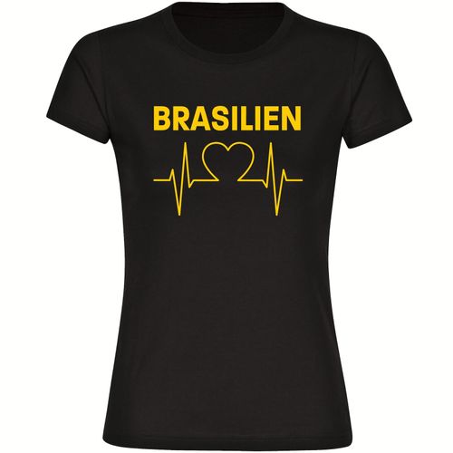 4068859286491 - multifanshop Damen T-Shirt - Brasilien - Herzschlag - Druck grün - Frauen 4068859286491 - multifanshop Damen T-Shirt - Brasilien - Herzschlag - Druck grün - Frauen
