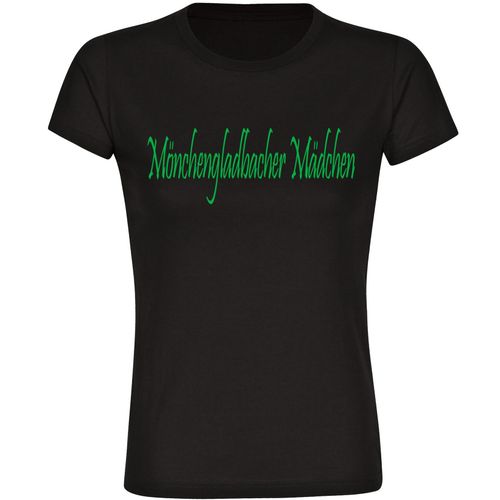 4068859182540 - multifanshop Damen T-Shirt - Mönchengladbach - Mönchengladbacher Mädchen - Druck grün - Frauen