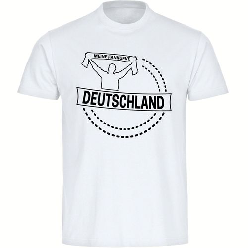 4068859259341 - multifanshop Kinder T-Shirt - Deutschland - Meine Fankurve - Druck schwarz - Kind