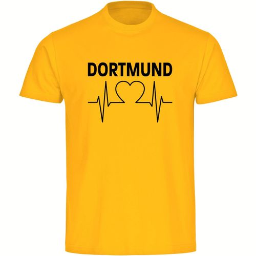 4068859187408 - multifanshop® Herren T-Shirt - Dortmund - Herzschlag - Druck schwarz - Männer 4068859187408 - multifanshop® Herren T-Shirt - Dortmund - Herzschlag - Druck schwarz - Männer