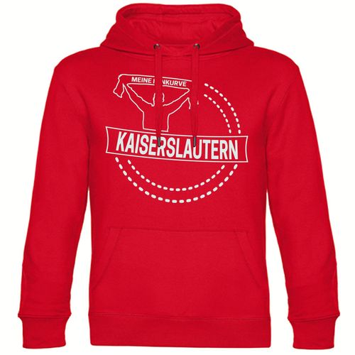 4068859137922 - multifanshop Kapuzen Sweatshirt - Kaiserslautern - Meine Fankurve - Druck weiß - Hoodie