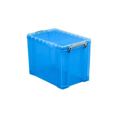 5060024802092 - Aufbewahrungsbox 19TB 19 Liter mit Deckel für A4 Hängemappen außen 395x255x290mm Kunststoff blau transparent 5060024802092 R