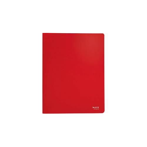 4002432130566 - Leitz® Sichtbuch Recycle A4 20 dokumentenechte Sichthüllen bis zu 2 Blatt Hülle Rückenschild CO2-neutral 100 % recycelbar Kunststoff rot