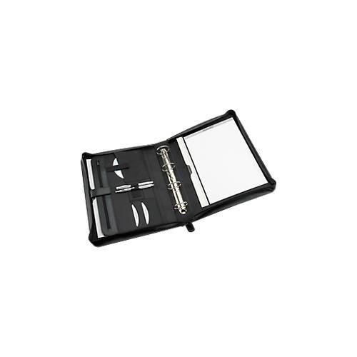 4021068315024 - Ringbuchmappe Rimini DIN A4 FINEtouch-Lederimitat mit CD-Tasche schwarz