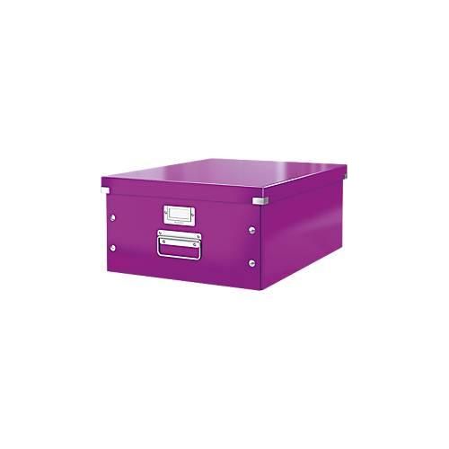 4002432103850 - Aufbewahrungsbox Click & Store WOW 6045-00-62 36 Liter mit Deckel für A3 außen 482x399x200mm Karton violett metallic 4002432