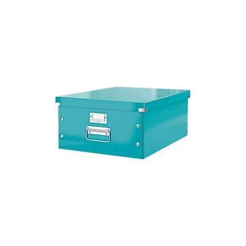 4002432103843 - Aufbewahrungsbox Click & Store WOW 6045-00-51 36 Liter mit Deckel für A3 außen 482x399x200mm Karton eisblau metallic 4002432