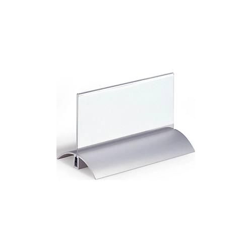 4005546802893 - DURABLE PRESENTER DE LUXE Tischnamensschild 15 x 61 cm Acryl Aluminium Silber Transparent 2 Stück