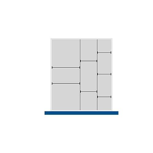 4049751628800 - Trenn- Steckwand-Sortiment 2 Trennwände 7 Steckwände für Serie Verso für Fronthöhe Schublade 175 mm H 127 mm