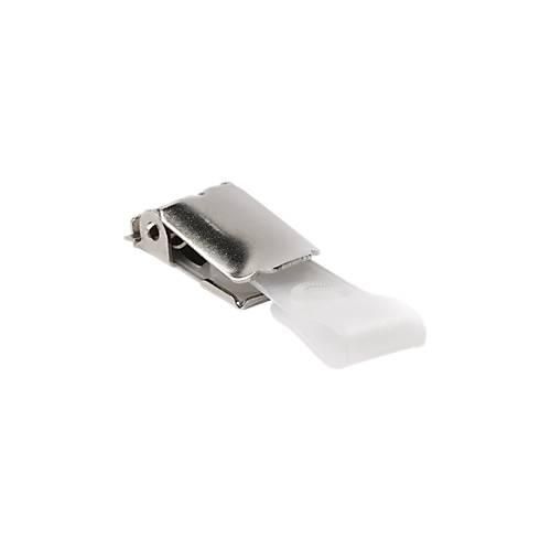 4005546810164 - - Ersatzclip Namensschild Namensschilder Ausweishalter silber 25 St Pack