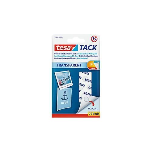 4042448366849 - Tack 59408 doppelseitige Klebepads transparent 4042448366849 59408-00000-01 72 Stück