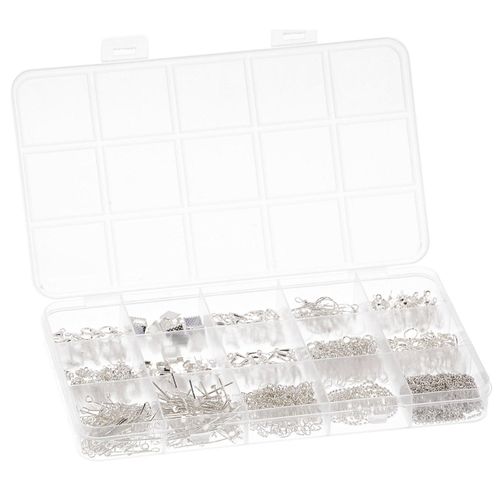 4058896346333 - Schmucksortierbox mit Zubehörteilen silber