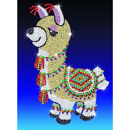 5013634018018 - Sequin Art Paillettenbild Lama 25 x 34 cm 5013634018018 - Sequin Art Paillettenbild Lama 25 x 34 cm
