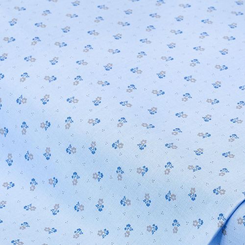 4058896253709 - Baumwoll-Trachtenstoff Blumen hellblau-color