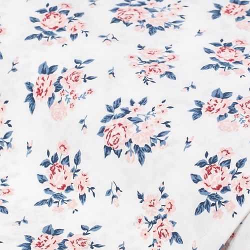 4058896253655 - Baumwoll-Trachtenstoff Rosen offwhite rosa 4058896253655 - Baumwoll-Trachtenstoff Rosen offwhite rosa